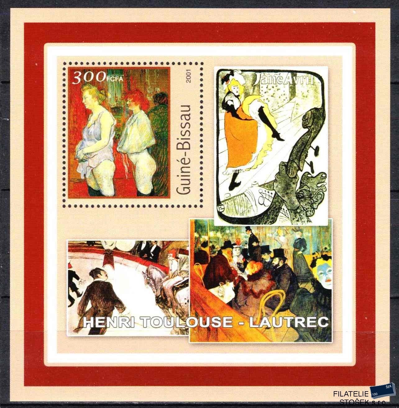Guinea Bissau známky - Umění-Lautrec