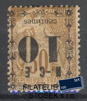 Neukaledonien známky Mi 12 Převrácený papír