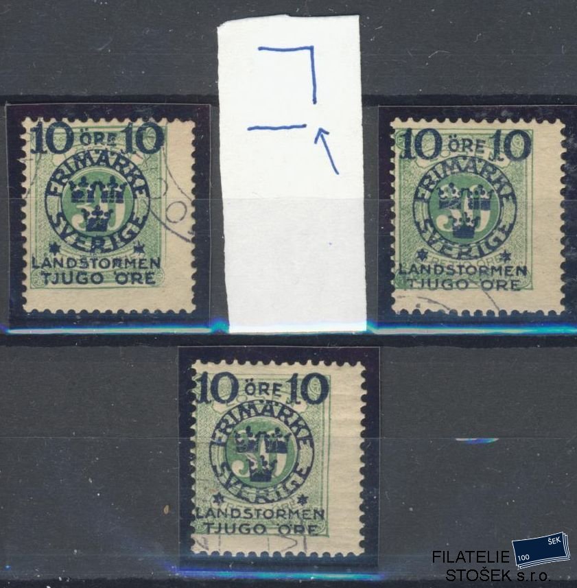 Švédsko známky Mi 104 - Sestava