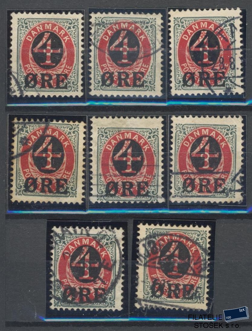 Dánsko známky Mi 40 Sestava