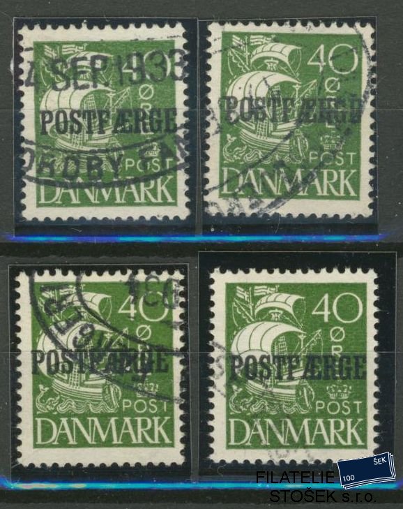 Dánsko známky Mi Pk 14 Sestava