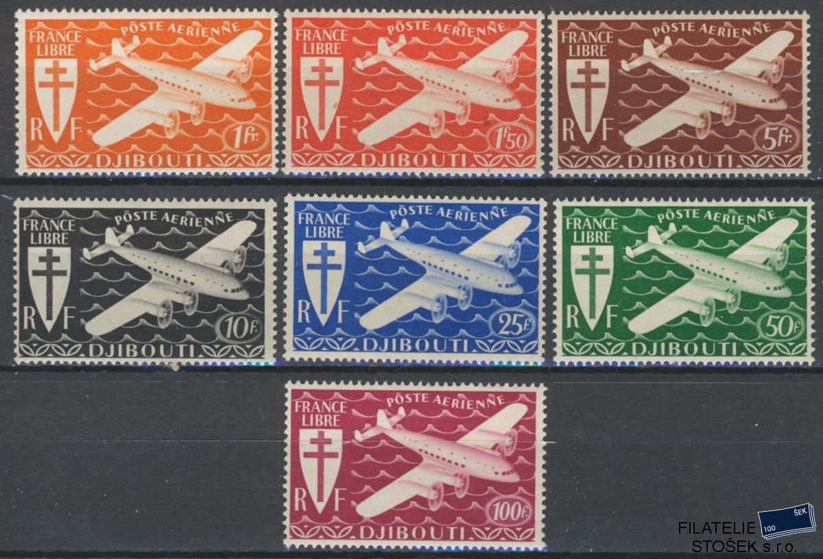 Cote des Somalis známky 1941-5 Londres PA