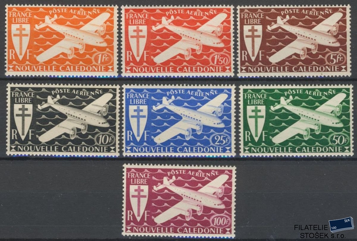 N.Caledonie známky 1941-5 Londres PA