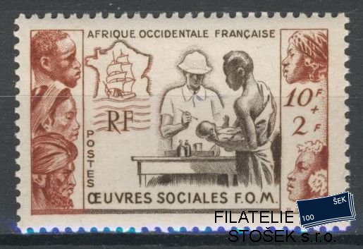 Afr.Occidentale známky 1950 Oeuvres sociales