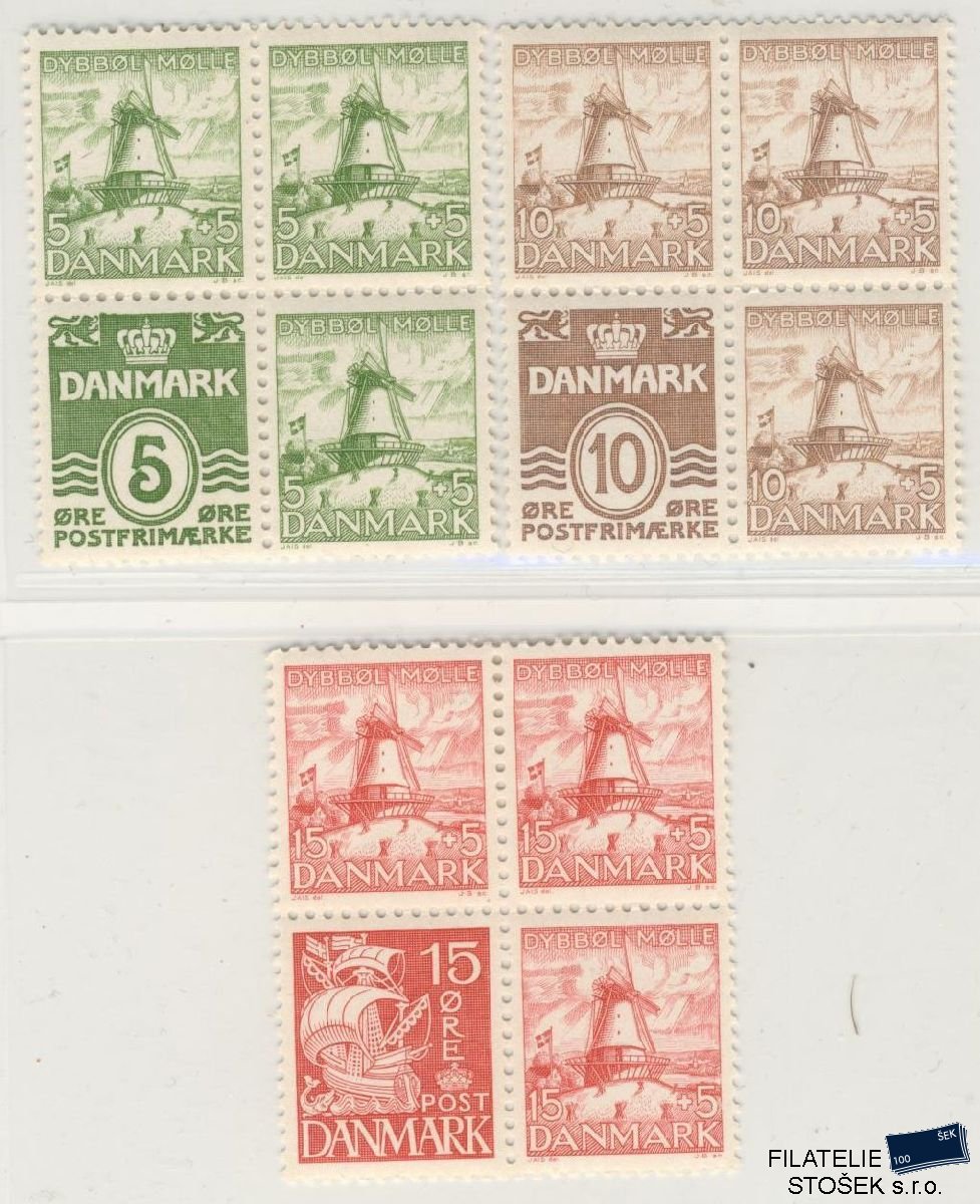 Dánsko známky Mi 234-36 Sestava