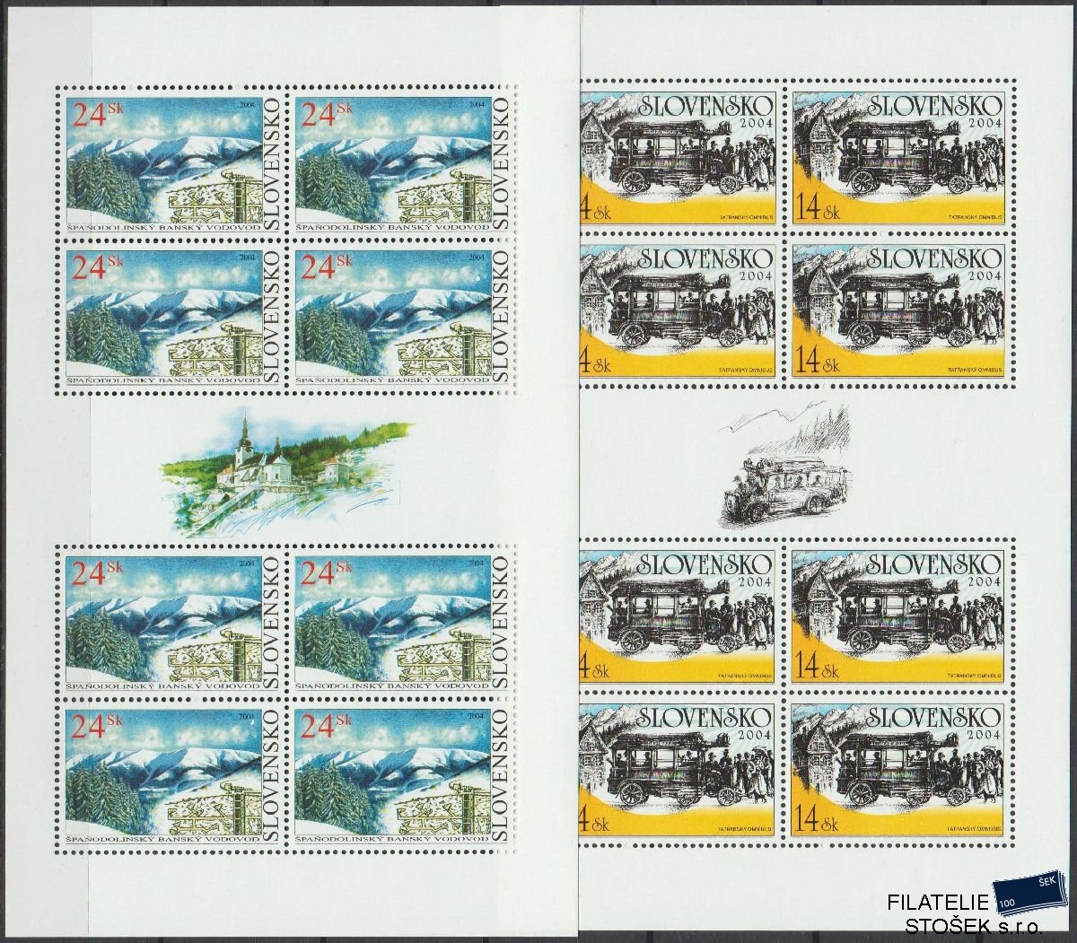 Slovensko známky 331-32 PL