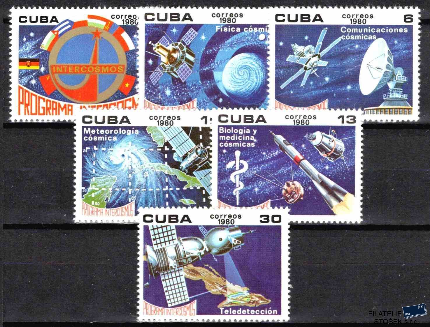 Kuba známky Mi 2470-5 Kosmos