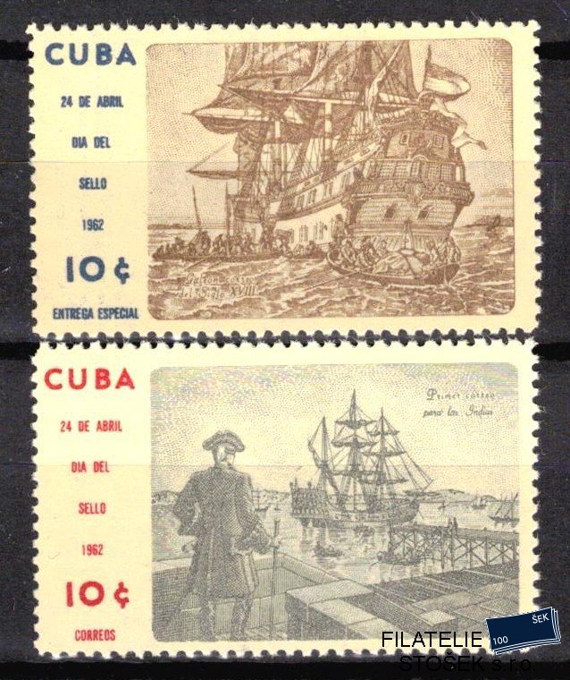 Kuba známky Mi 763-4 Lodě