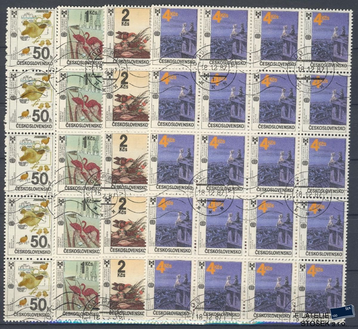 ČSSR známky 2804-7 20 Blok