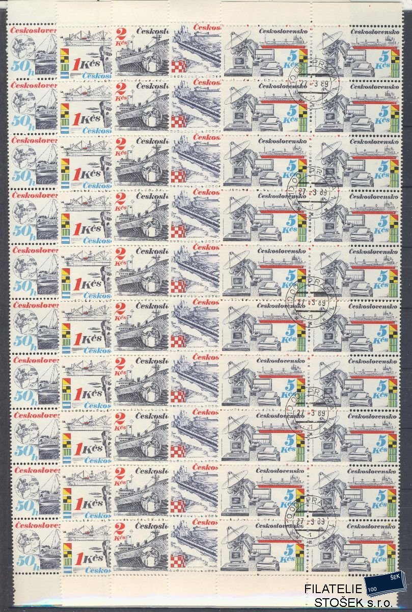 ČSSR známky 2885-90 20 Blok