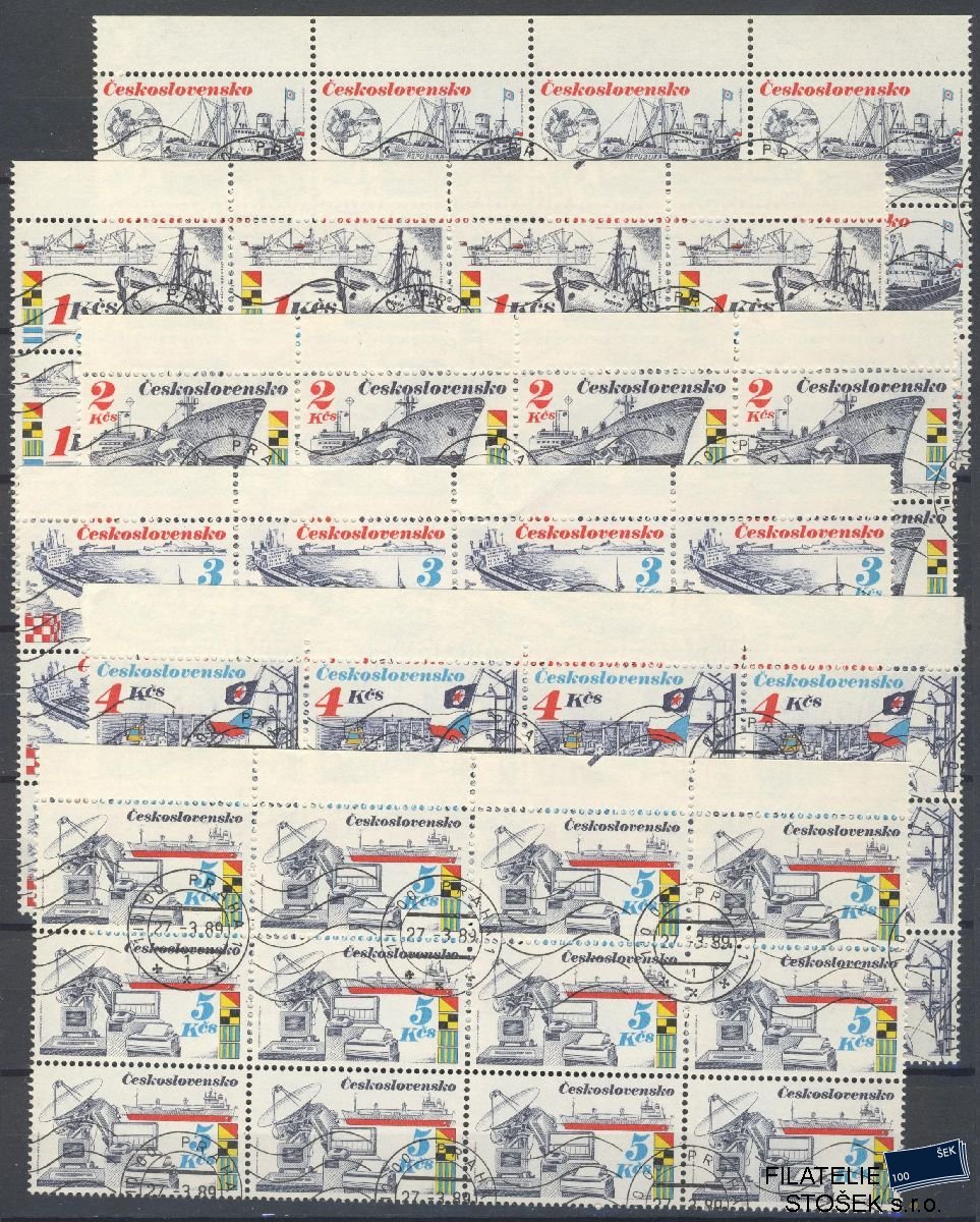 ČSSR známky 2885-90 12 Blok
