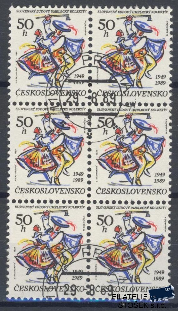 ČSSR známky 2903 6 Blok