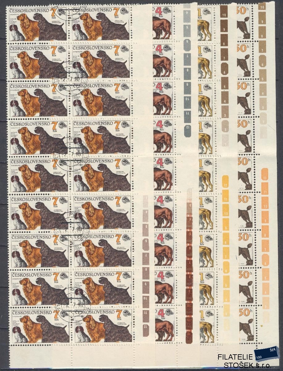 ČSSR známky 2947-50 18 Blok