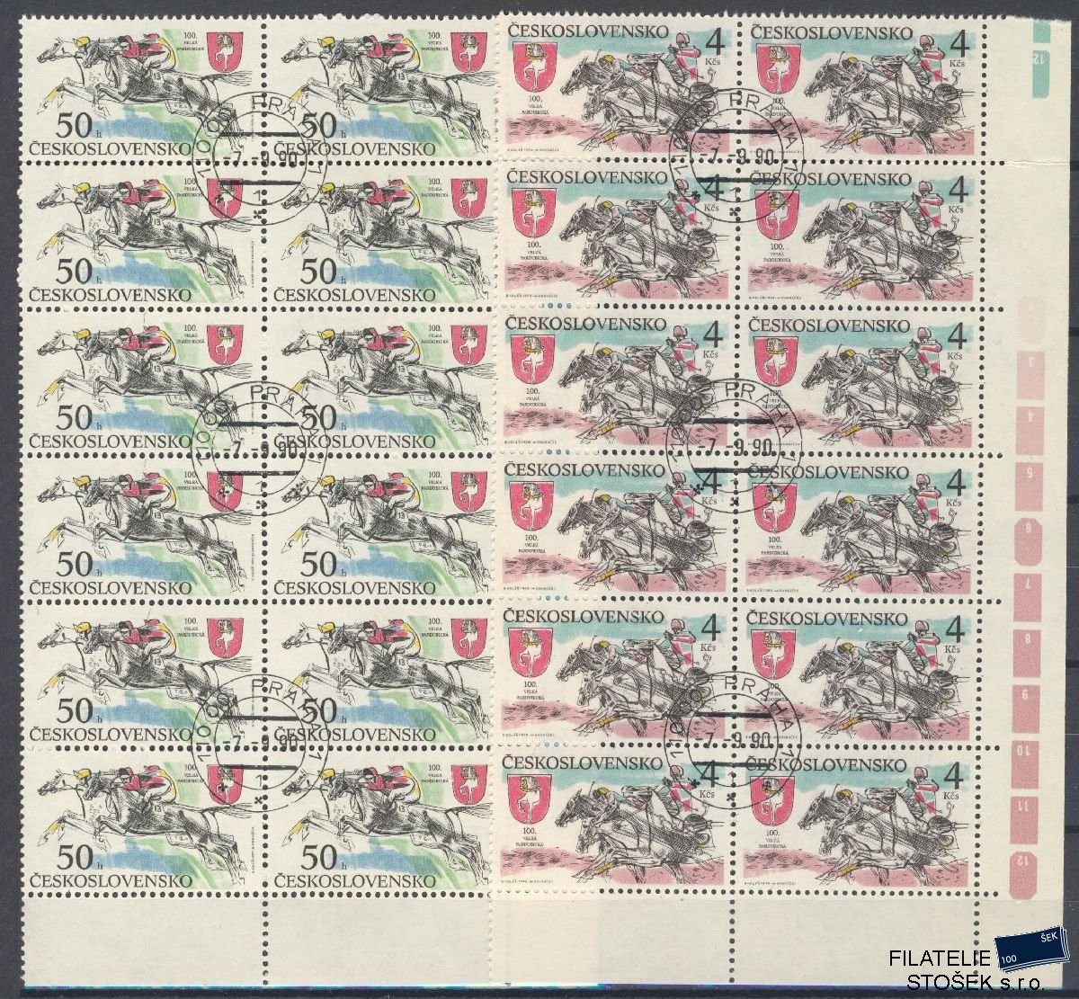 ČSSR známky 2953-54 12 Blok
