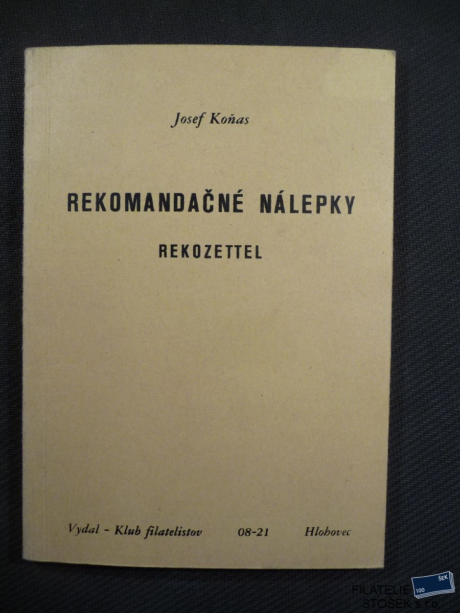 Rekomandační nálepky - Josef Koňas