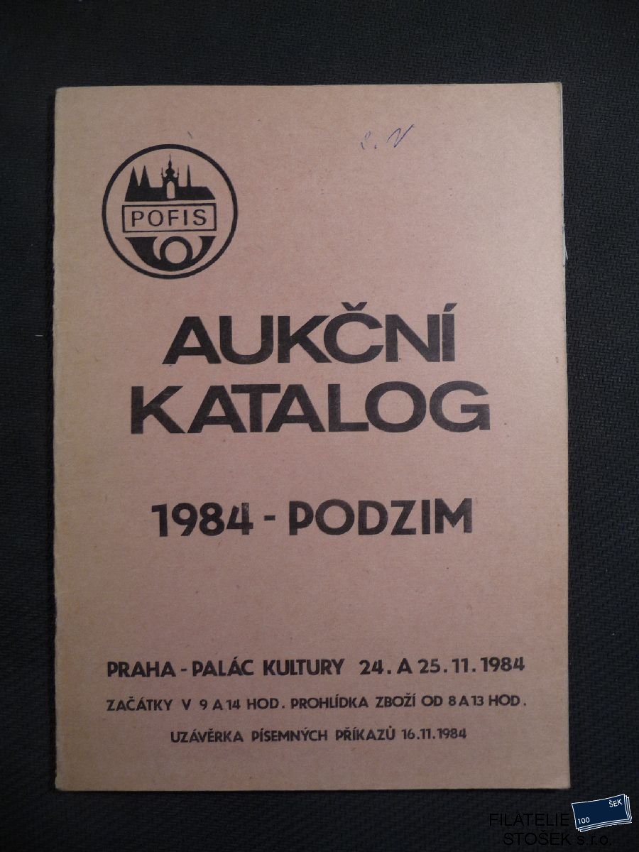 Aukční katalog - Pofis 1984