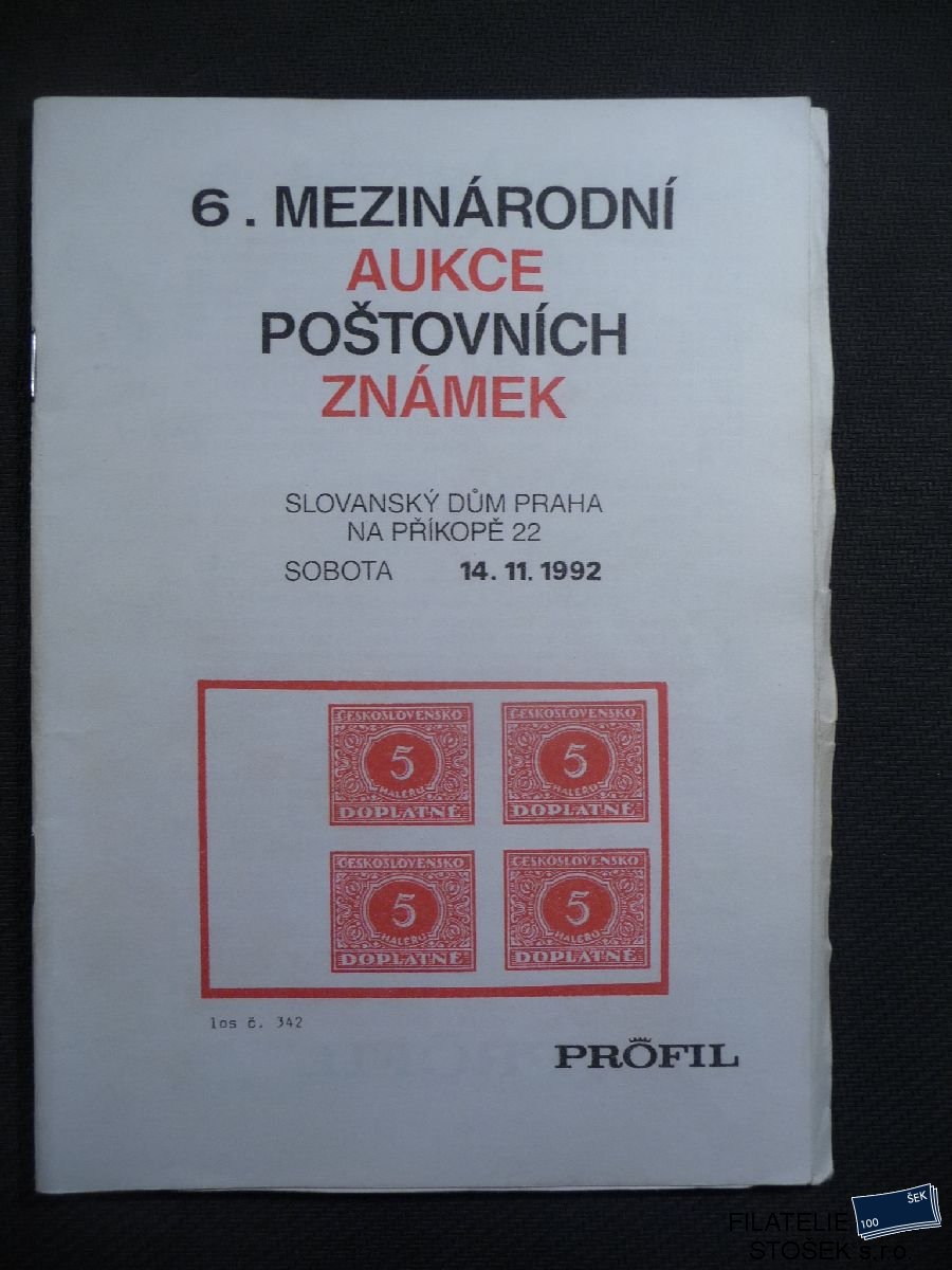 Aukční katalog - Profil - 1992