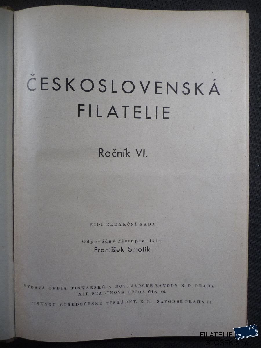 Časopisy Československá Filatelie - 1950
