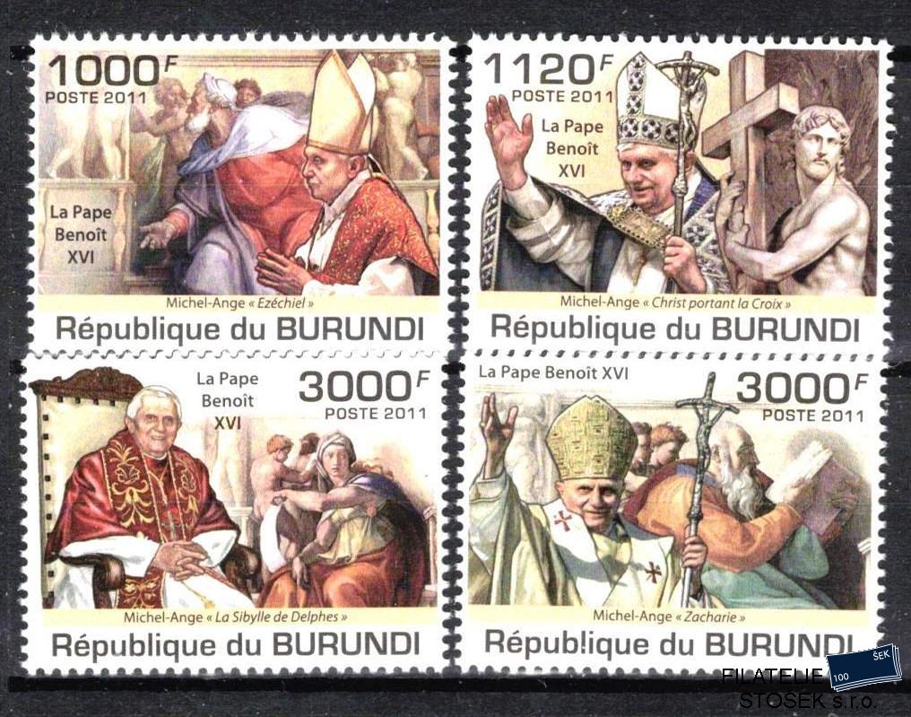 Burundi známky Papež