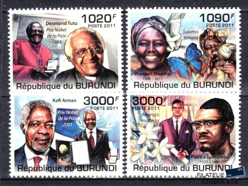 Burundi známky Nobelova cena