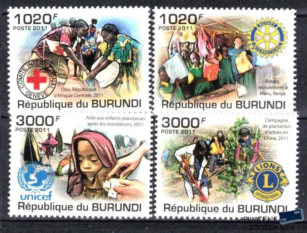 Burundi známky Rotary klub