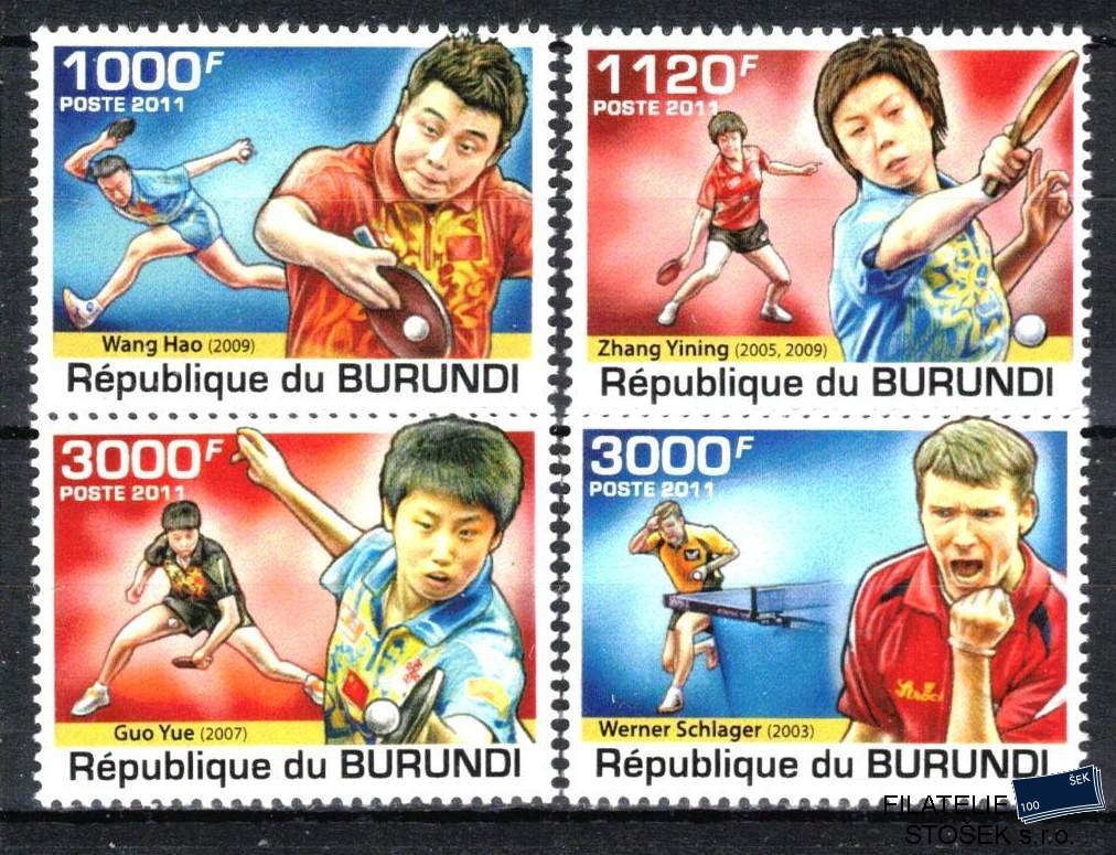 Burundi známky Stolní tenis