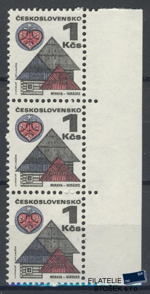ČSSR známky 1875 FL 2 - 3 Páska