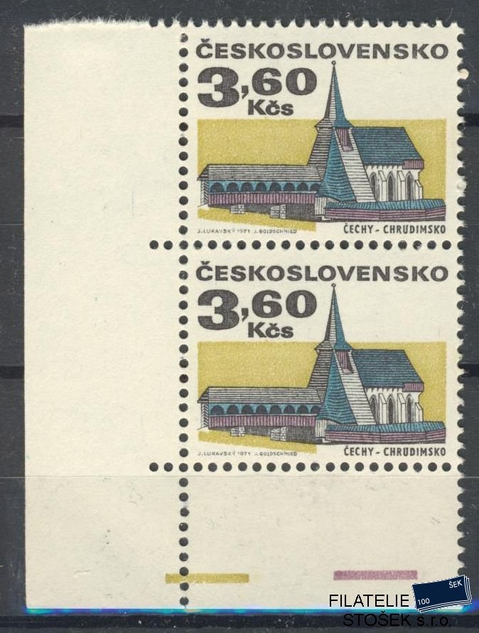 ČSSR známky 1879 FL 1 2 Páska