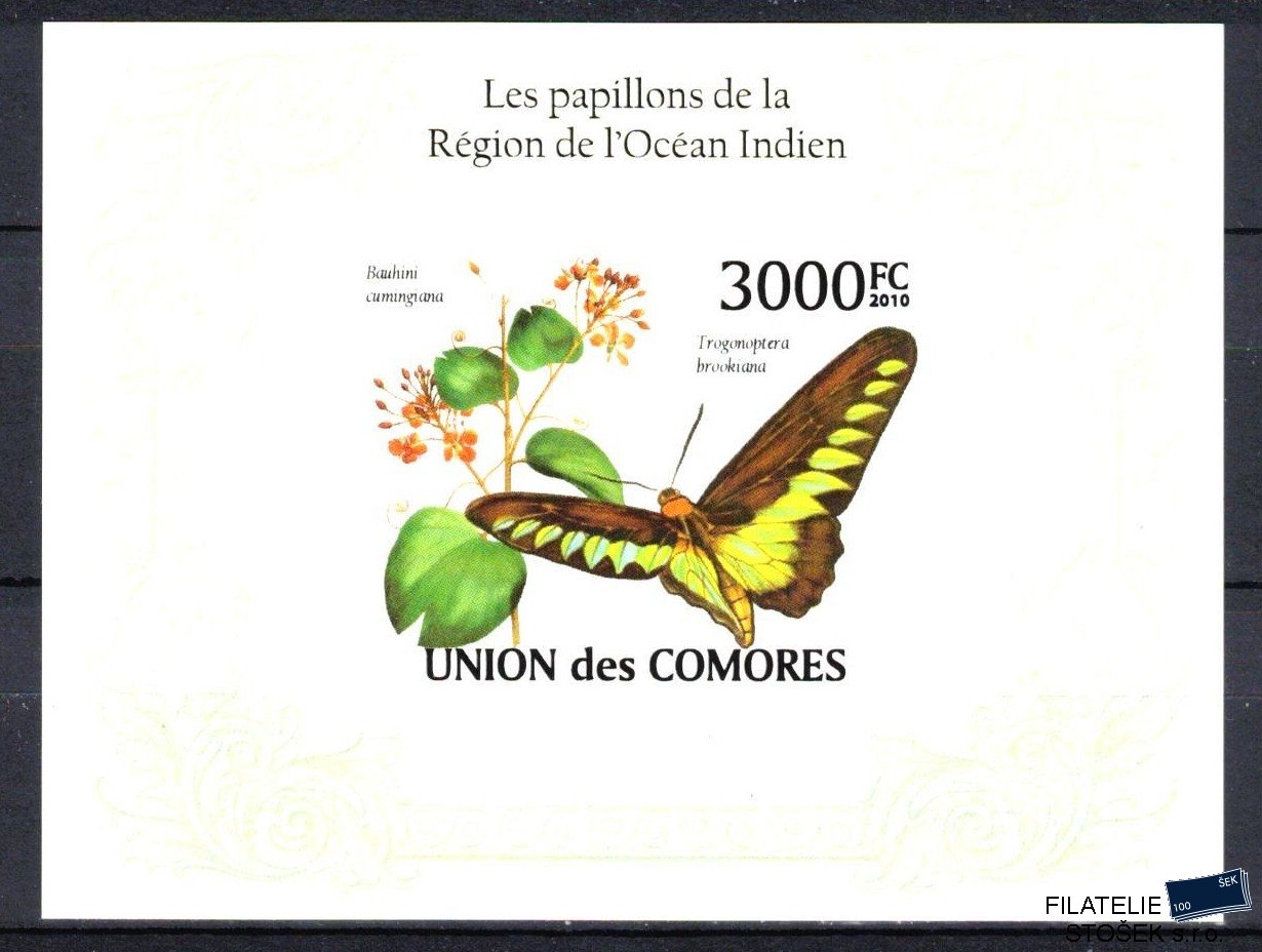 Comores známky Mi 2671 - Bl.569 Motýli