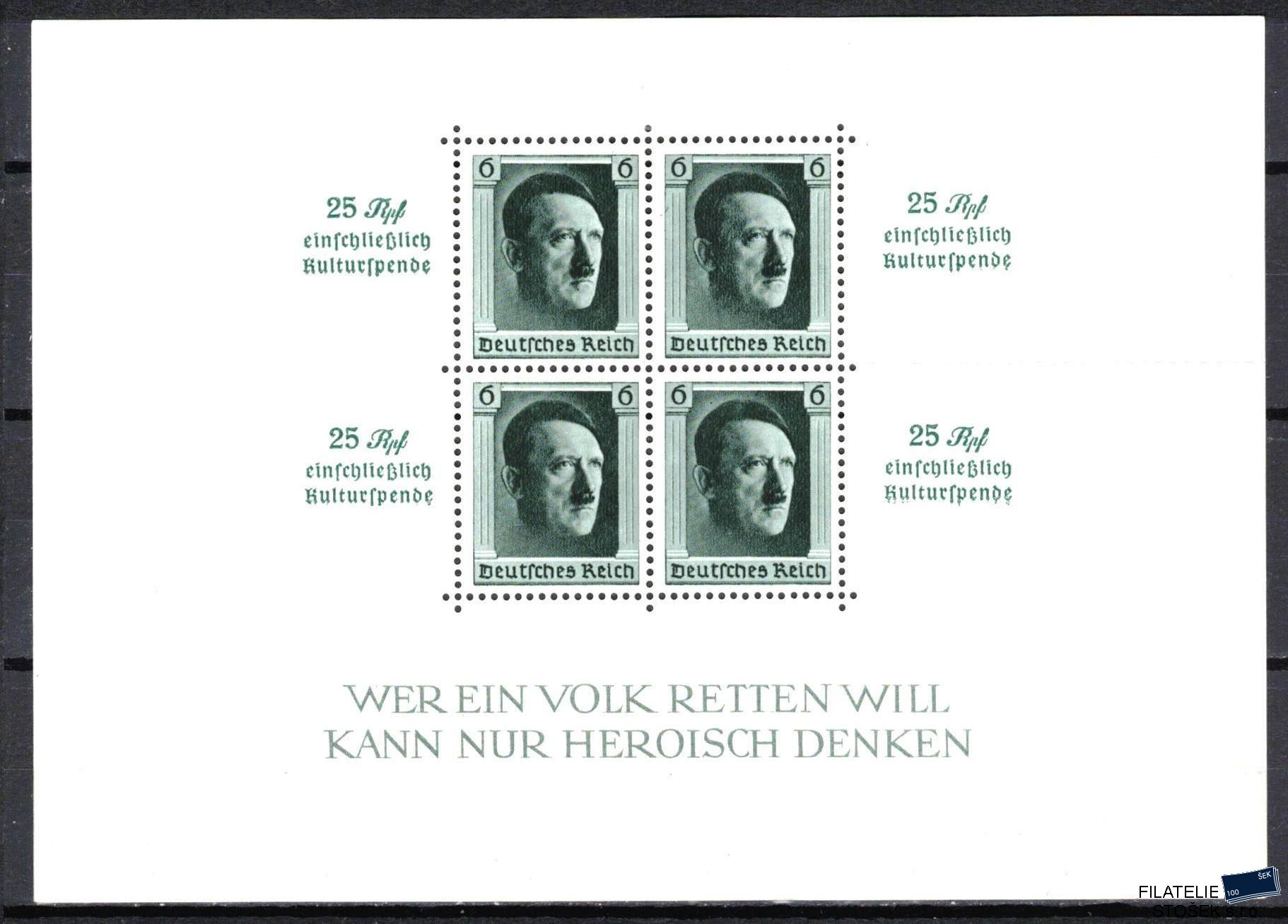 Dt. Reich známky Mi 650 - Bl.11