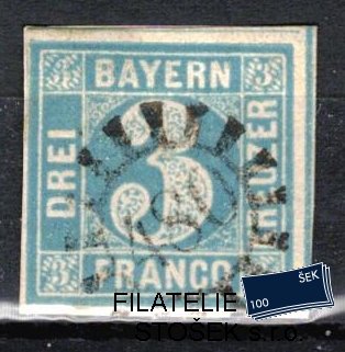 Bayern známky Mi 2 razítko 480