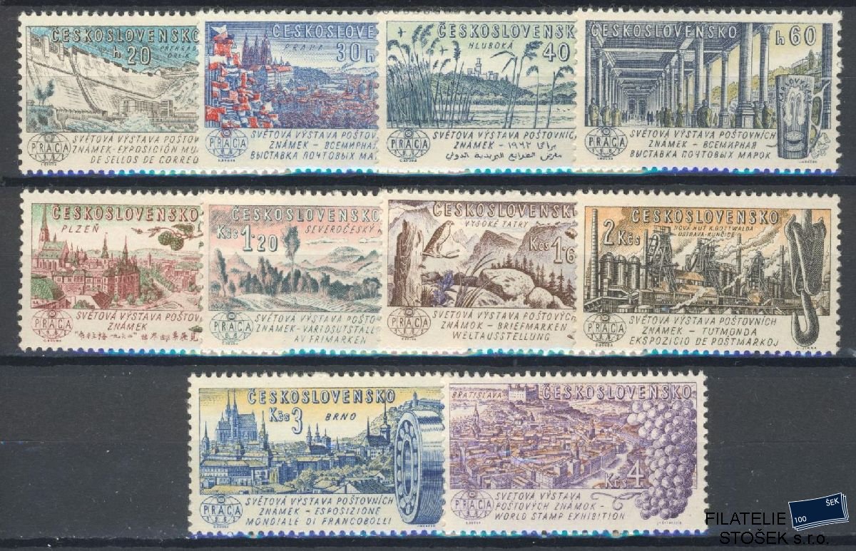 ČSSR známky 1206-15 - Bez 5 Kč