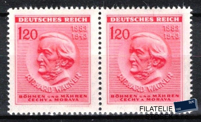 Protektorát známky 109  DV ryska za Deutsches