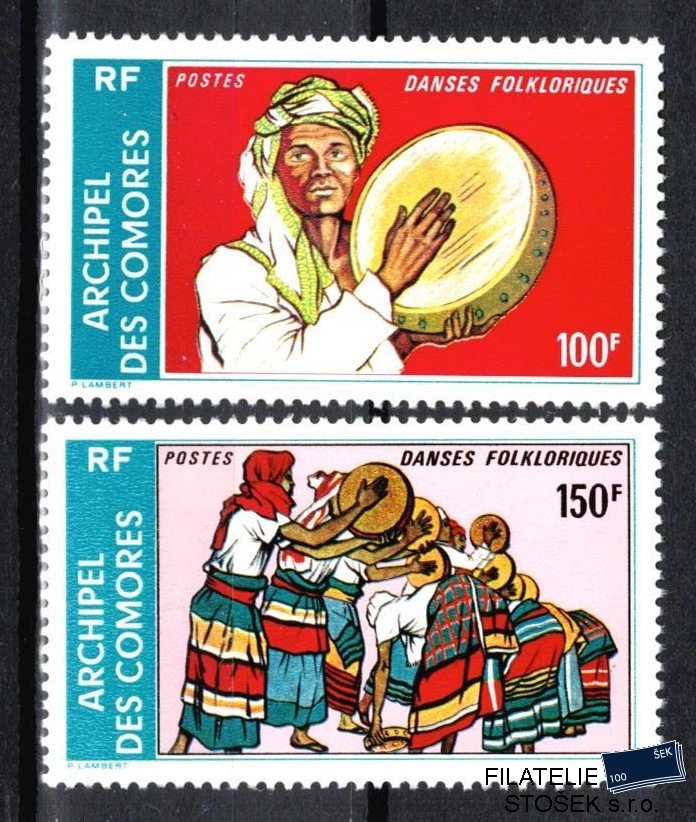 Comores známky Yv 104 A+B