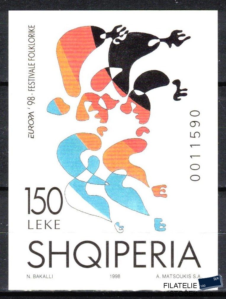 Albánie známky Mi 2649a - Bl.112