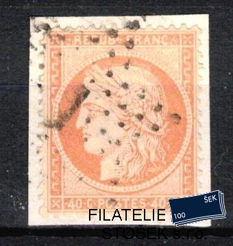Francie známky Yv 38 Etoile 1 výstřižek