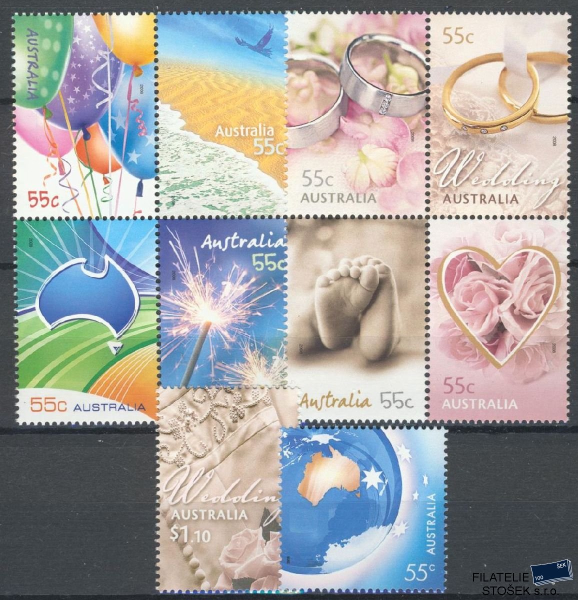 Austrálie známky Mi 3083-92