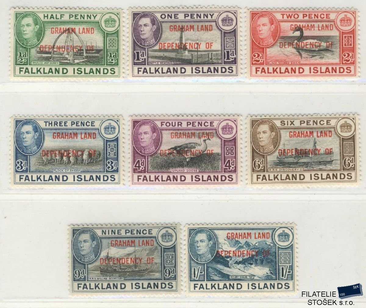 Falkland Islands známky Mi 1-8A - Graham Land