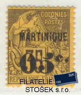 Martinique známky Yv 13 Kz