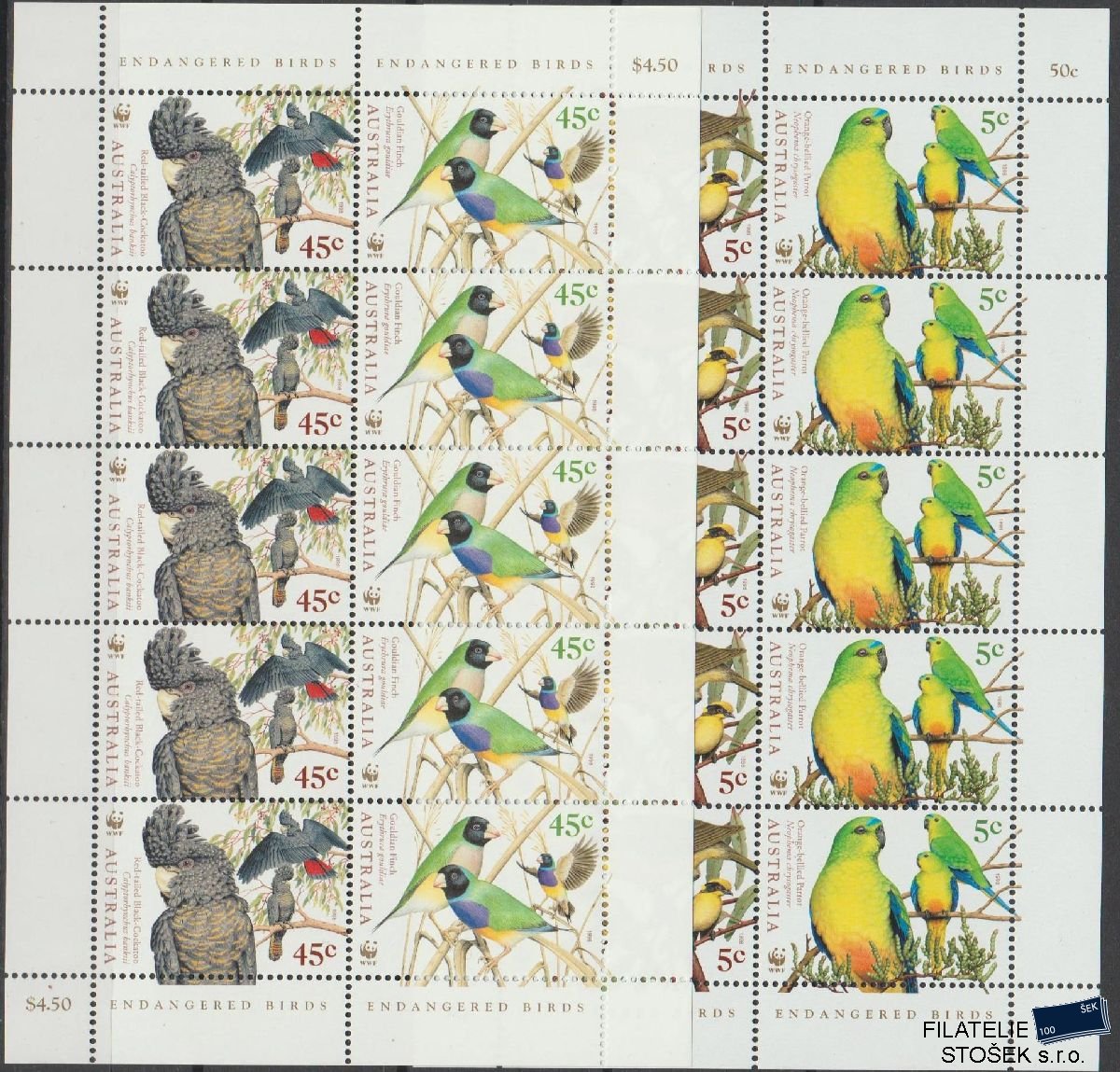 Austrálie známky Mi 1744-47 KL