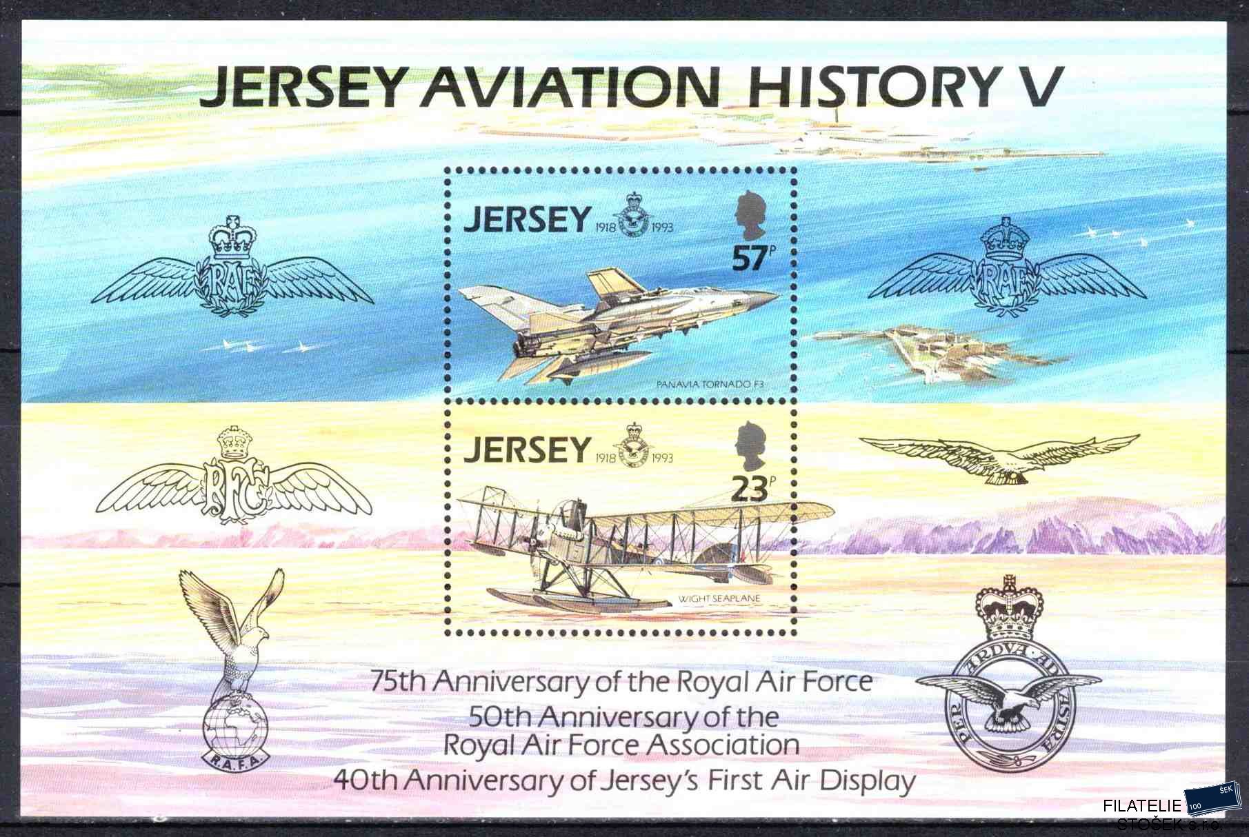 Jersey známky Mi 0621-2 - Bl.7