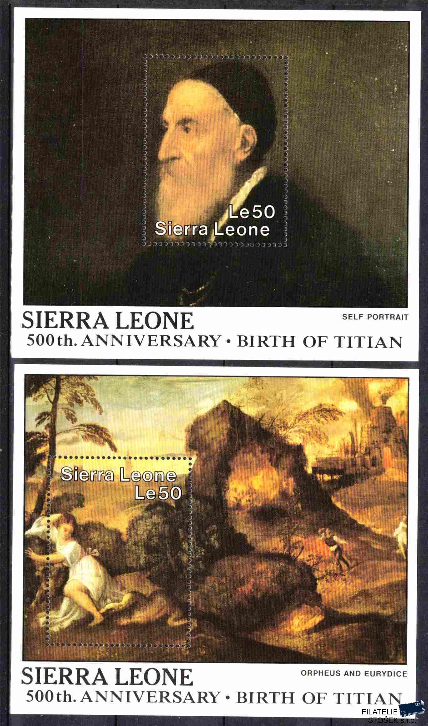 Sierra Leone známky Mi 1120-1 - Bl.81-2