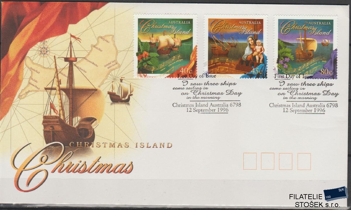 Christmas Islands známky FDC Mi 423-25