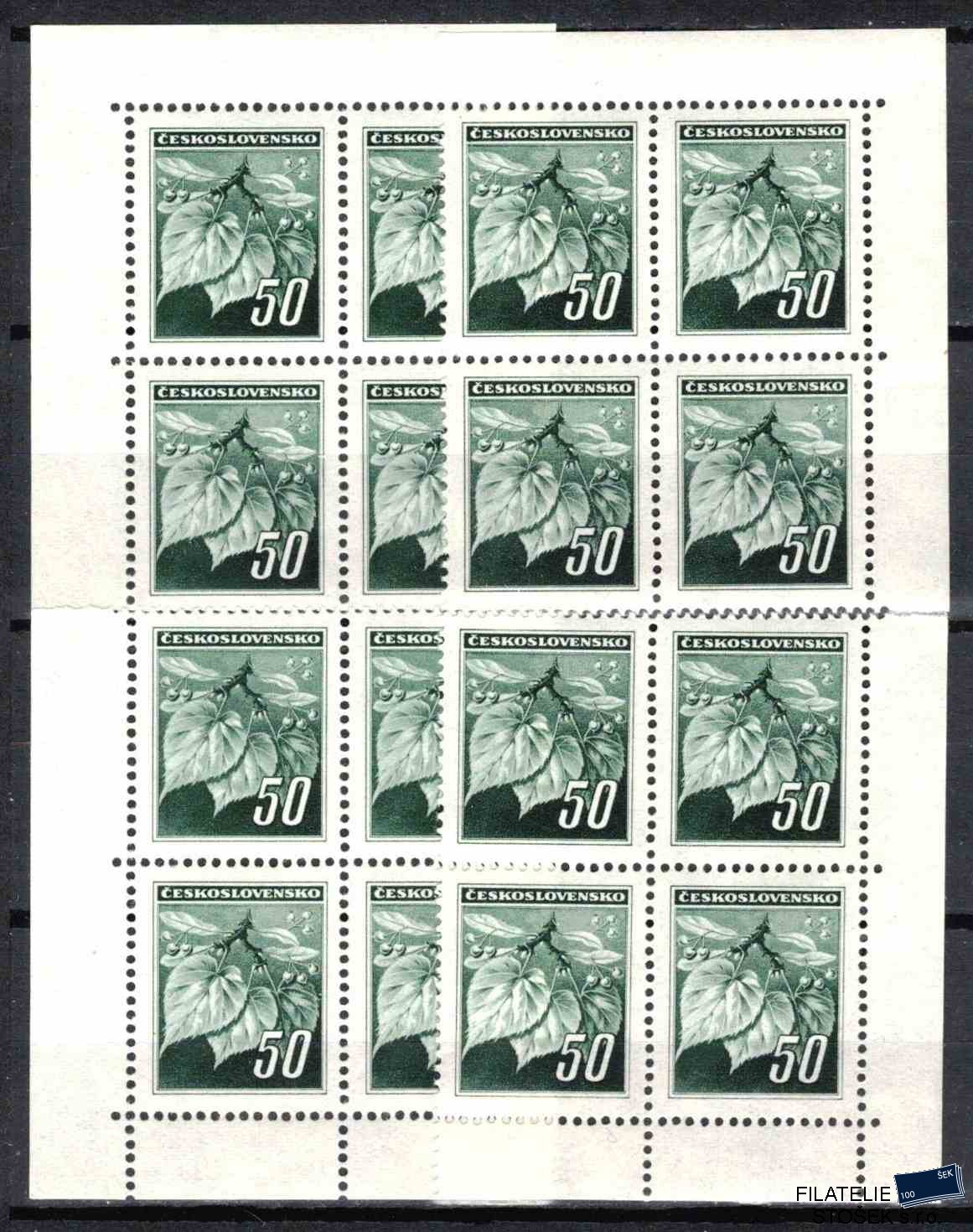 ČSSR známky 374  Čtyřbloky, velká miniatura