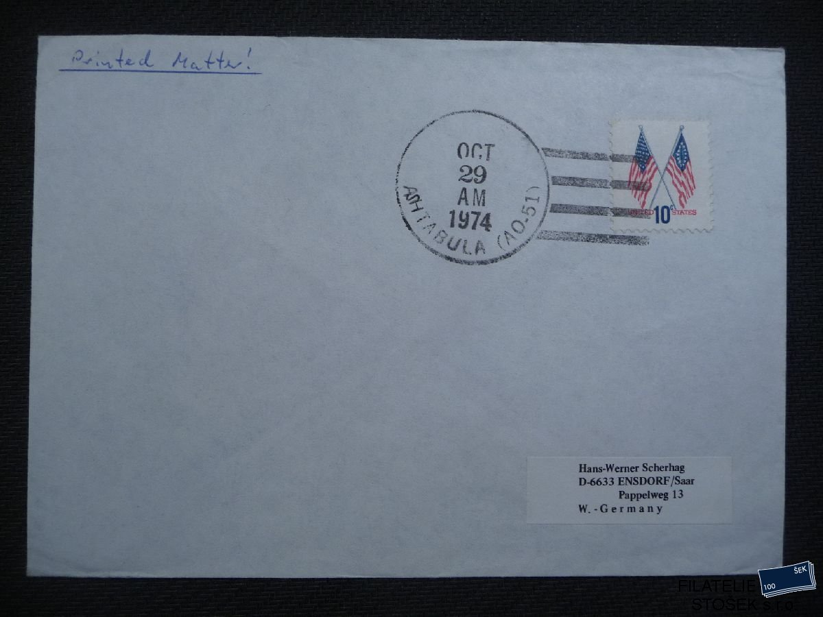 Lodní pošta celistvosti - USA - USS Ashtabula