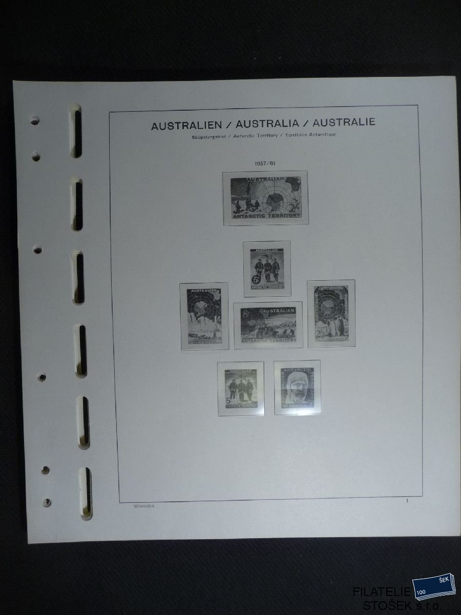 Australská Antarktida albové listy Schaubek - 1957-2012