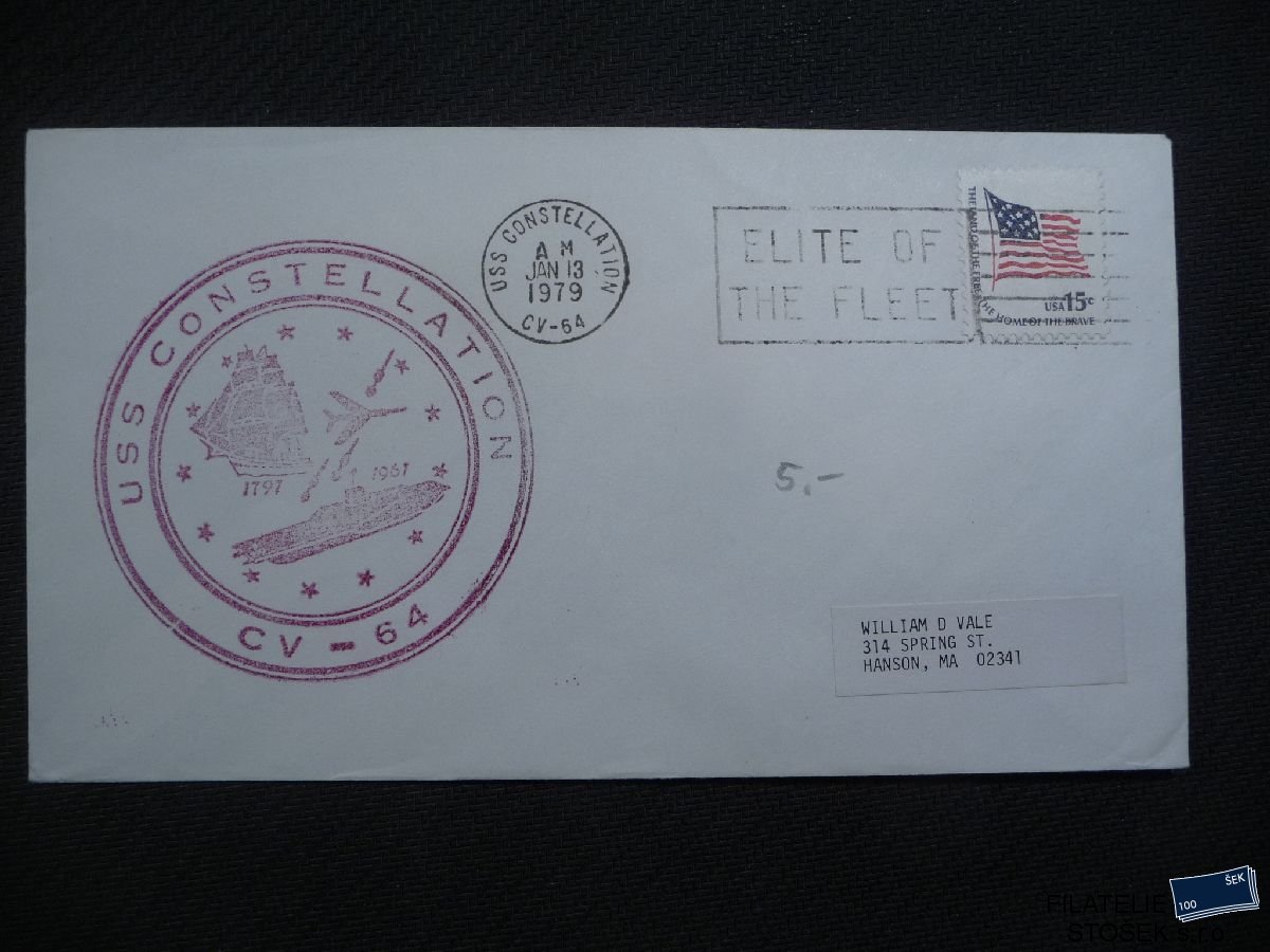 Lodní pošta celistvosti - USA - USS Constellation