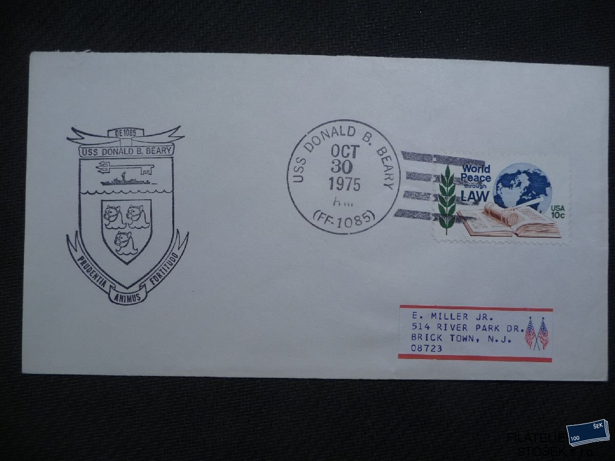 Lodní pošta celistvosti - USA - USS Donald B. Beary