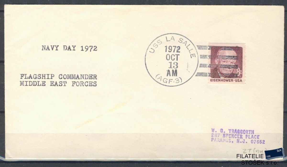 Lodní pošta celistvosti - USA - USS La Salle