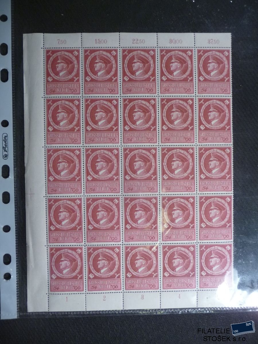 Deutsches Reich známky Mi 887 25 Blok